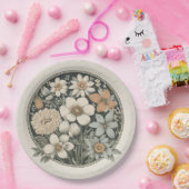 春の花 ペーパープレート (パーティー)