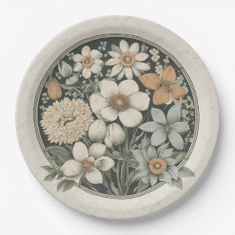 春の花 ペーパープレート