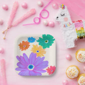 春の花 ペーパープレート (パーティー)