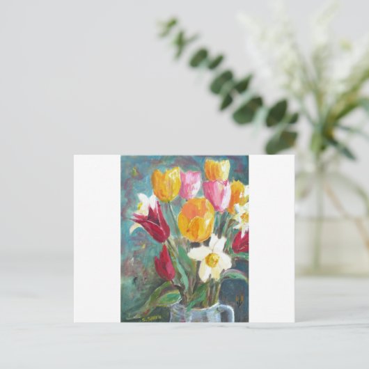 春の花 ポストカード (スタンド正面)