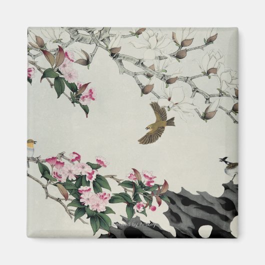 春の花 マグネット (正面)