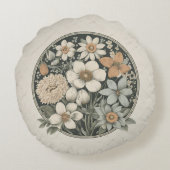 春の花 ラウンドクッション (裏面)