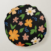 春の花 ラウンドクッション (裏面)