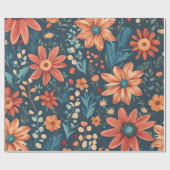 春の花 ラッピングペーパー (フラット)