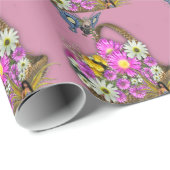 春の花 ラッピングペーパー (ロールコーナー)