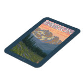 春の花 – ヴィンテージ旅行ポスター マグネット (左側)