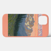 春の花 – ヴィンテージ旅行ポスター Case-Mate iPhoneケース (裏面 (横))