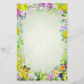 春の花 便箋 (正面)