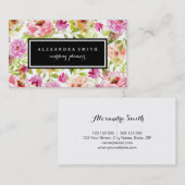 春の花 名刺 (正面/裏面)