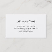 春の花 名刺 (裏面)