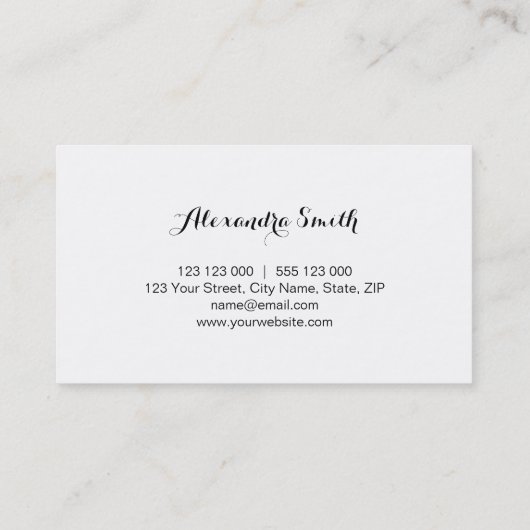 春の花 名刺 (裏面)