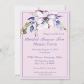 春の花 招待状 (正面)