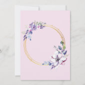 春の花 招待状 (裏面)