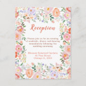 春の花 春の花 ウェディング レセプション エンクロージャーカード (正面)