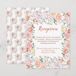 春の花 春の花 ウェディング レセプション エンクロージャーカード