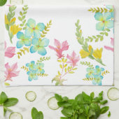 春の花 水彩画 キッチンタオル (折り畳み)