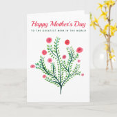 春の花 水彩画 マザーズデー カード (黄色い花)