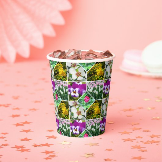 春の花 紙コップ (インサイチュ)