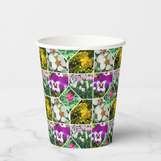 春の花 紙コップ (裏面)