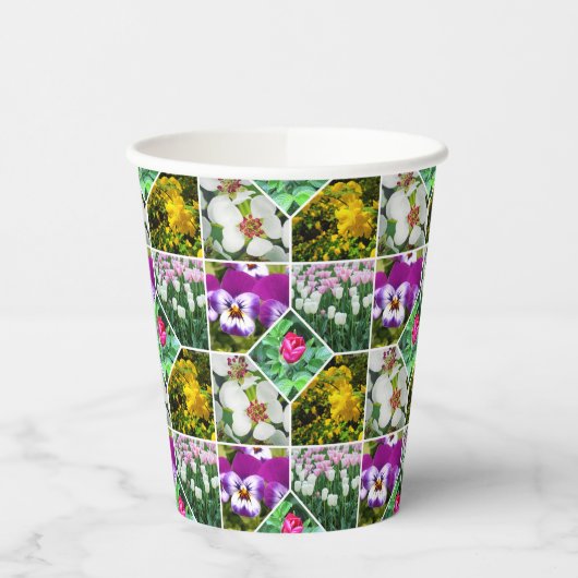 春の花 紙コップ (左)