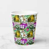 春の花 紙コップ (正面)
