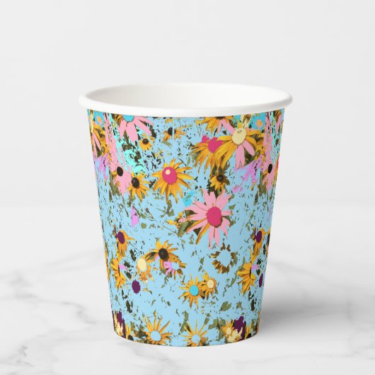 春の花 紙コップ (正面)