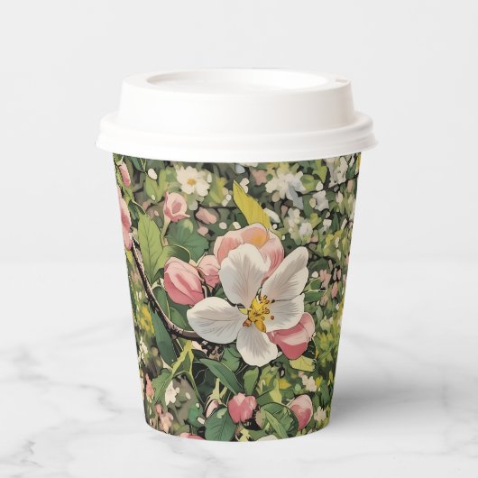 春の花 – 紙杯 紙コップ (正面)