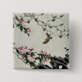 春の花 缶バッジ (正面)