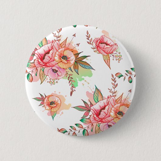 春の花 缶バッジ (正面)