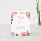 春の花 | 赤ちゃんシャワーありがとう サンキューカード (正面)