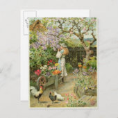 春の花、1902年の梨から ポストカード (正面/裏面)