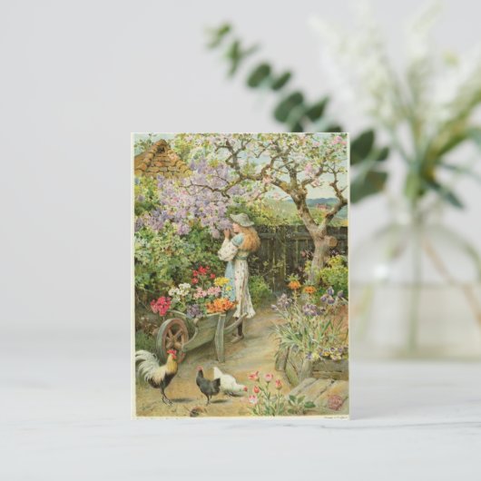 春の花、1902年の梨から ポストカード (スタンド正面)