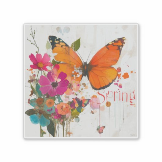 春の花, 2025, シール (正面)