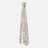 春の花- Alphabet Boho ネクタイ (裏面)