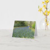 春の花- Hyacinthsの川 カード (黄色い花)