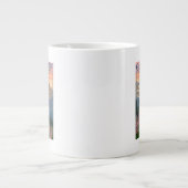 春の花- MT、Glacier国立公園 ジャンボコーヒーマグカップ (正面)