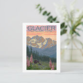 春の花- MT(Glacier National Park) ポストカード (スタンド正面)