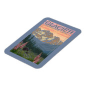 春の花- MT(Glacier National Park) マグネット (左側)