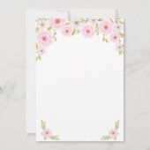 春の花 RN 看護師卒業パーティー 招待状 (裏面)