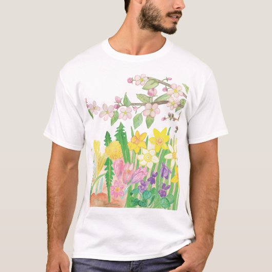 春の花 Tシャツ (正面)