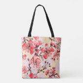 春の花Uパターン トートバッグ (裏面)
