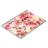 春の花Uパターン ノートブック (左側)