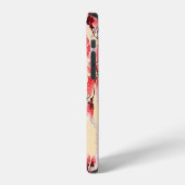 春の花Uパターン iPhoneケース (左側面)