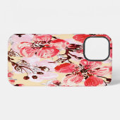 春の花Uパターン iPhoneケース (裏面横)