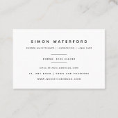 春の花UKおよびユーロの名刺 名刺 (裏面)