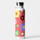 春の花Y2Kレトロパターン ウォーターボトル (右面)