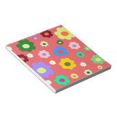 春の花Y2Kレトロパターン ノートパッド (アングル)