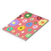 春の花Y2Kレトロパターン ノートパッド (回転)