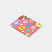 春の花Y2Kレトロパターン ポストイット (アングル)