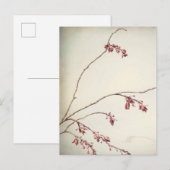 春の芽のあるプラムの木の枝 | ワシントン州シーベック ポストカード (正面/裏面)